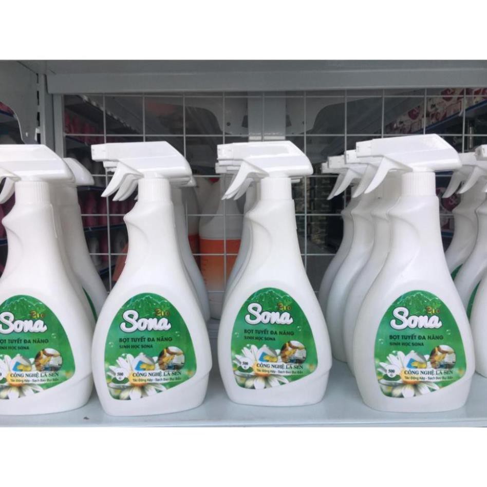  Tẩy Rửa Đa Năng SoNa, Tẩy Bề Mặt Bếp, Tủ Kính, Bàn Ghế, Cửa Kính Sạch Bóng 500ml