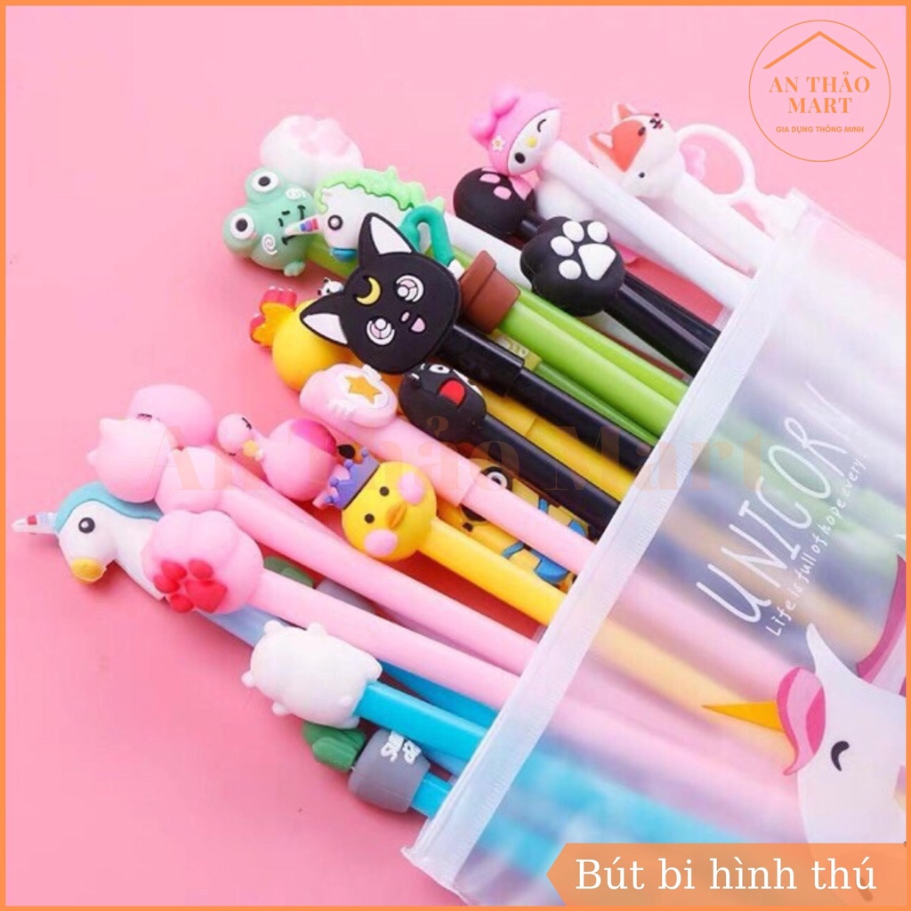 Bút Bi Mực Đen Ngộ Nghĩnh, Bút Bi Hình Thú Dễ Thương Mực Đậm Rõ Nét