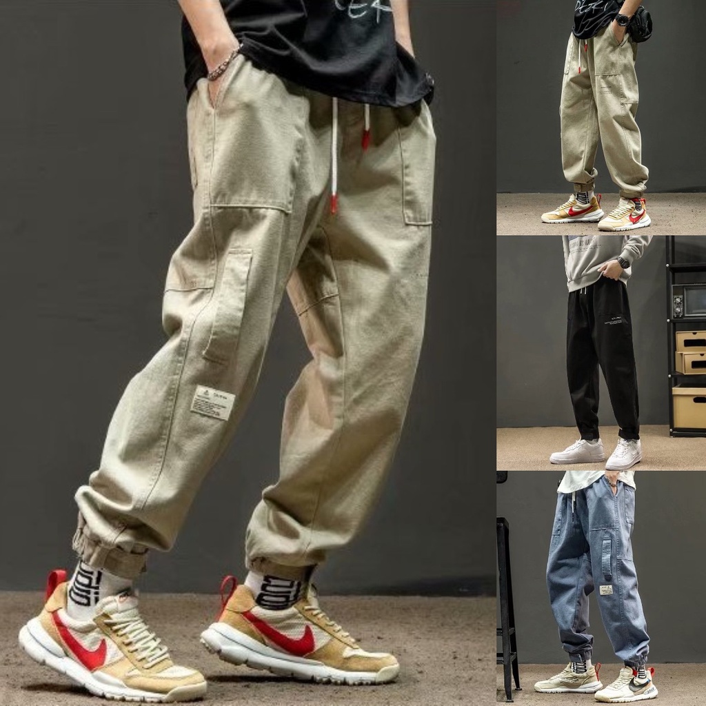 Quần Dài Dáng Rộng Phong Cách Hip Hop Thời Trang Cho Nam Size M-5Xl quần ống rộng nam quần thể thao nam dài quần âu nam hàn quốc Bigsize quần nam