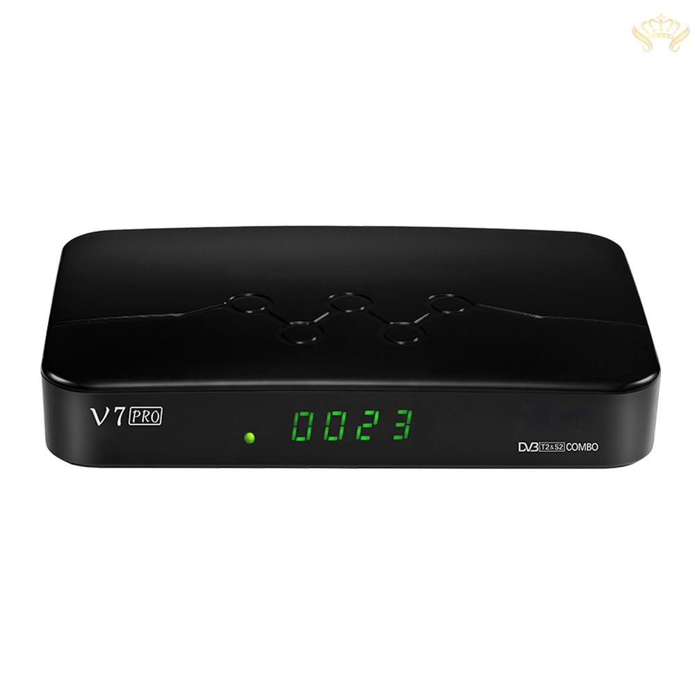 Bộ Thu Tín Hiệu Truyền Hình DVB-S/S2/S2X+T/T2 1G Bit RAM Hỗ Trợ H.265 V7 PRO
