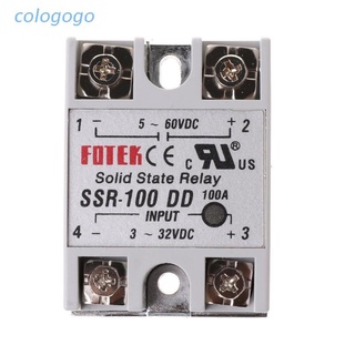 Rơ Le Bán Dẫn Ssr-100 Dd 100a Với Đầu Vào Dc 3-32v Đầu Ra Dc 5-60v Chuyên Dụng