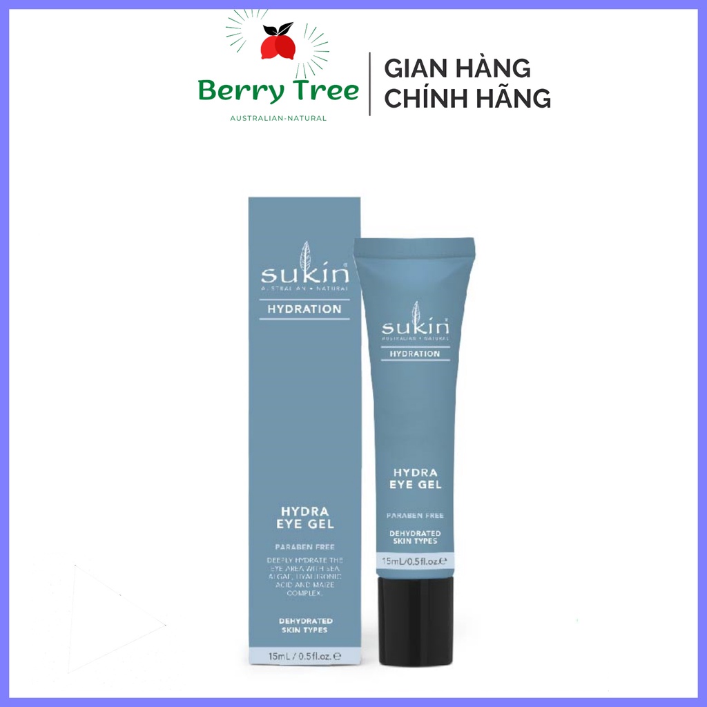 Sukin Gel Siêu Cấp Ẩm Và Giảm Nếp Nhăn Vùng Mắt Hydration Hydra Eye Gel 15ml (BR)