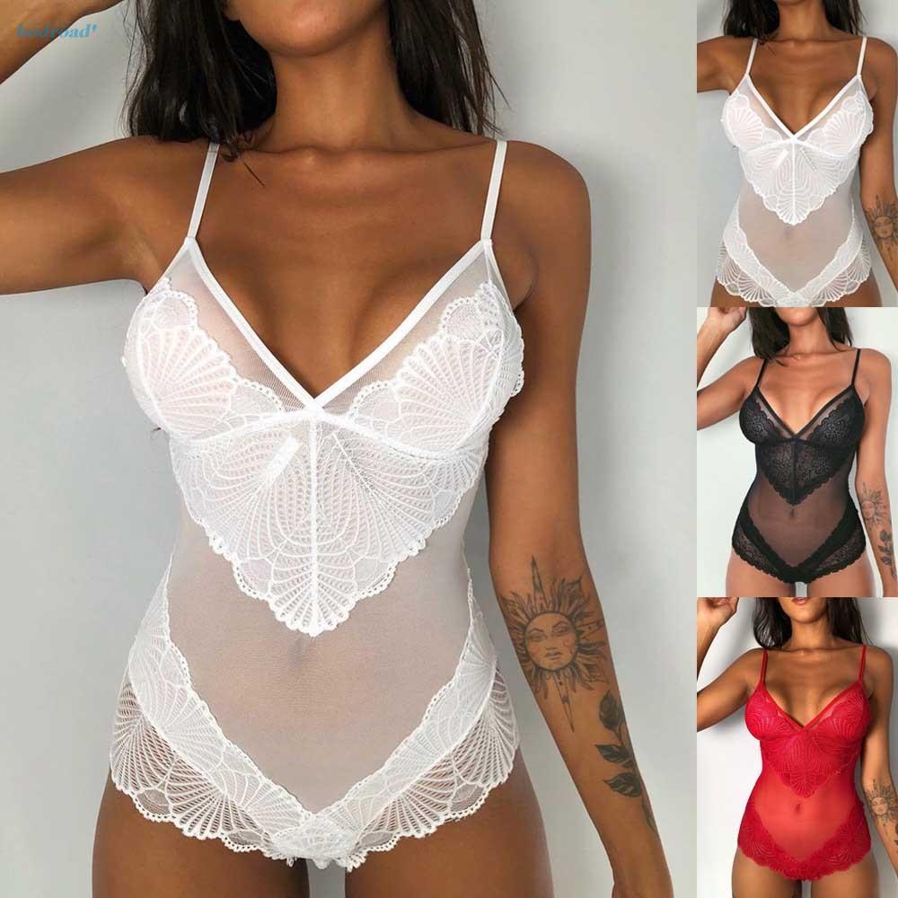 Jumpsuit Ngủ Sát Nách Thiết Kế Xuyên Thấu Quyến Rũ