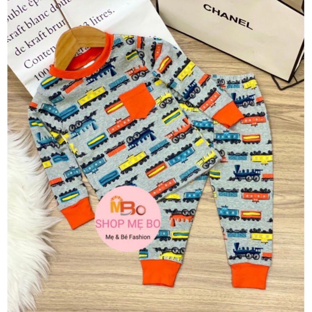 bộ thun borip xuất dư tay dài quần dài có túi size 10-22kg