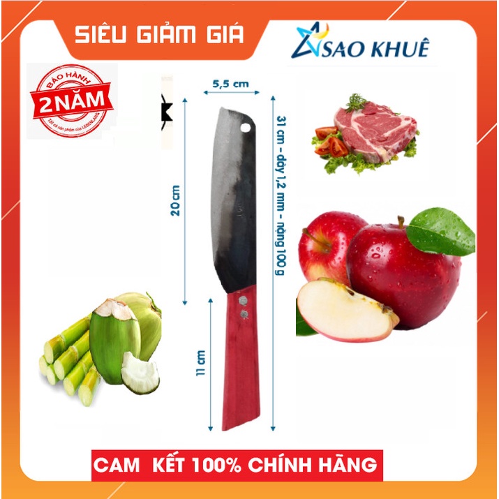 Dao thái bé loại thường chuyên để thịt,rau, bổ hoa quả được làm bằng nhíp xe