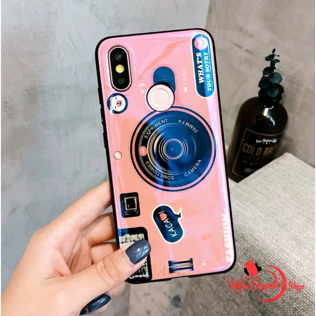 Ốp họa tiết máy ảnh Xiaomi Redmi 8,8A,Redmi 7,7A,Redmi 5,Mi 8,Mi 8 SE,S2,Redmi 6 Pro,Mi A2 Lite