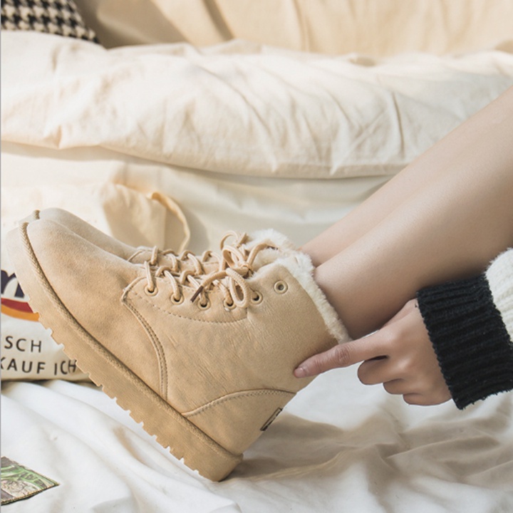 Giày bốt nữ hàng cao cấp, Boot nữ lót lông hàng QC , mã 023 | BigBuy360 - bigbuy360.vn