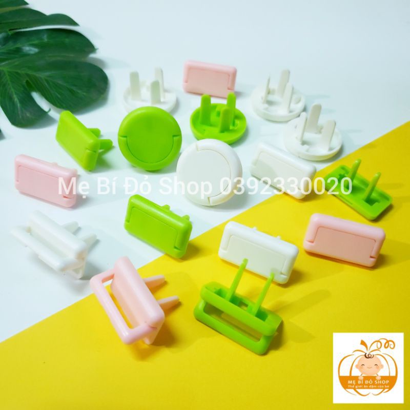 Nút Bịt Ổ Điện Chống Giật Cao Cấp An Toàn Cho Bé Có Quai Cầm