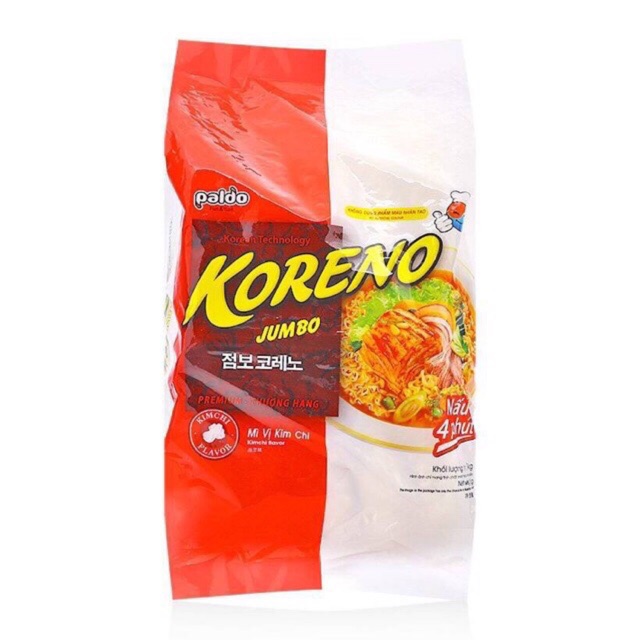 Mì koreno bịch 1 kg ( 10gói x 100g ) các vị date 12/2021