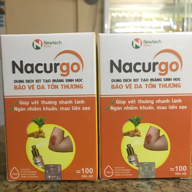 DUNG DỊCH XỊT TẠO MÀNG SINH HỌC NACURGO 12ml/100lan xịt