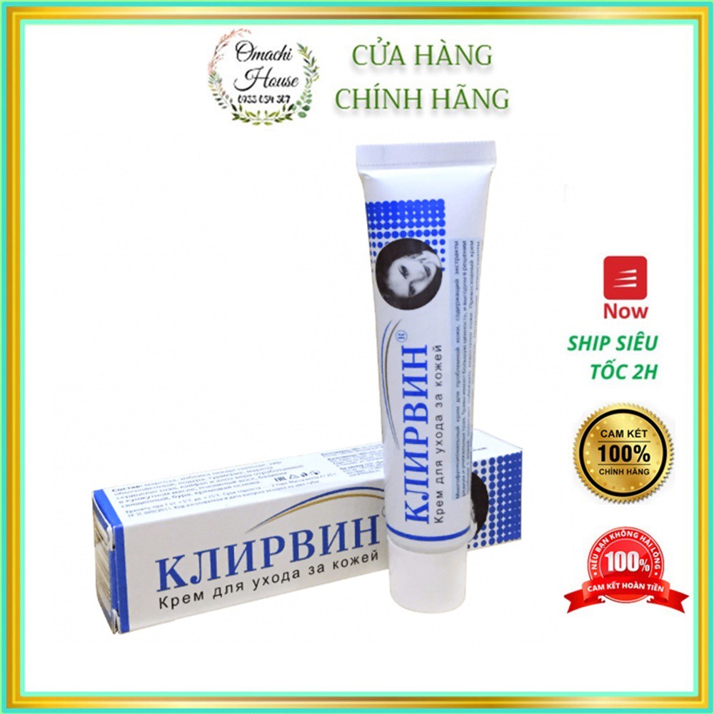 Kem mờ sẹo KLIRVIN Nga 25g, giảm sẹo lồi, lõm, sẹo thâm, do mụn