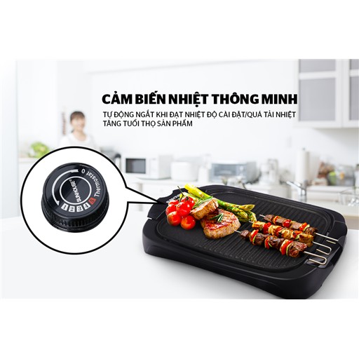 Bếp nướng điện Sunhouse SHD4602 + tặng khuôn làm giò inox