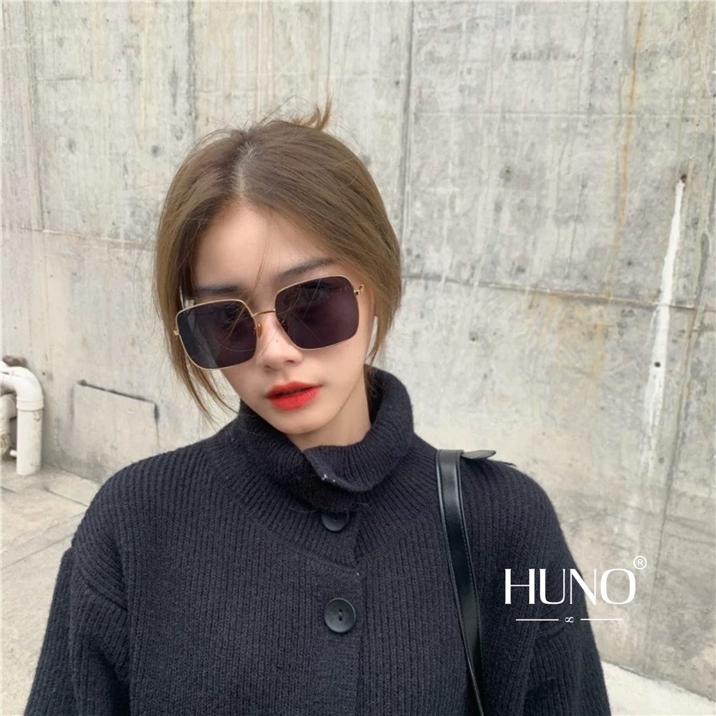 Kính râm nữ HUNO kính mắt thời trang cao cấp thiết kế đơn giản màu sắc hài hòa - KR54