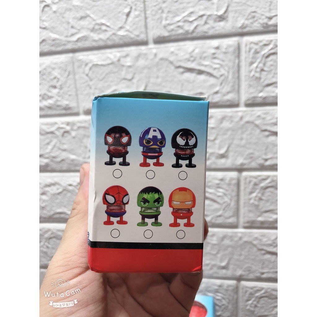 [Chọn mẫu] Thú nhún emoji lò xo hình siêu anh hùng Chọn màu