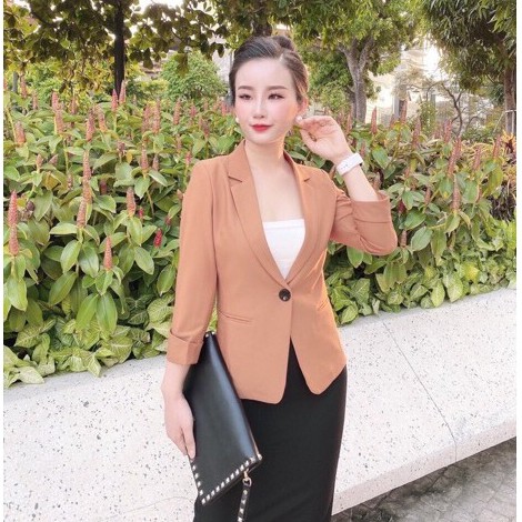 Áo vest công sở loại 1 cúc tay lỡ cao cấp | BigBuy360 - bigbuy360.vn