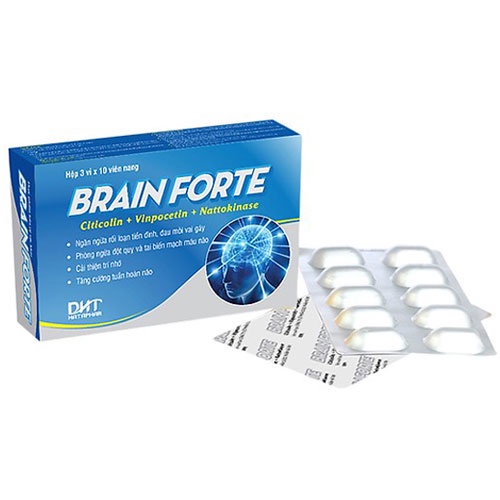 BRAIN FORTE –hỗ trợ tăng cường tuẩn hoàn máu và dãn truyền thần kinh não