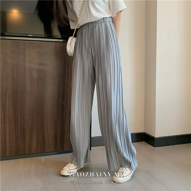 Quần Dài Ống Rộng Lưng Cao Phong Cách Hàn Quốc 3 Màu Lựa Chọn Cho Nữ | BigBuy360 - bigbuy360.vn