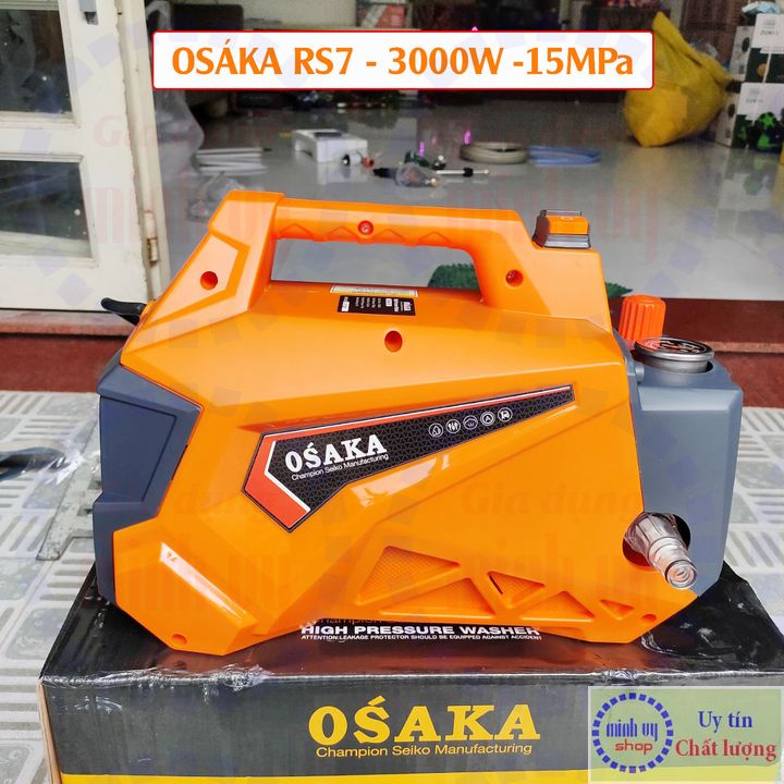 Máy xịt rửa điều hòa- máy rửa xe chỉnh áp Osaka RS7 - 3000W - Dây 15 mét