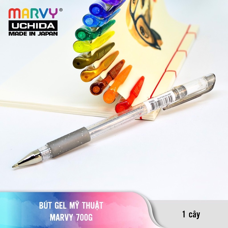 Bút gel mỹ thuật có nắp Marvy Uchida - ngòi 0.7mm 🐻✨✨