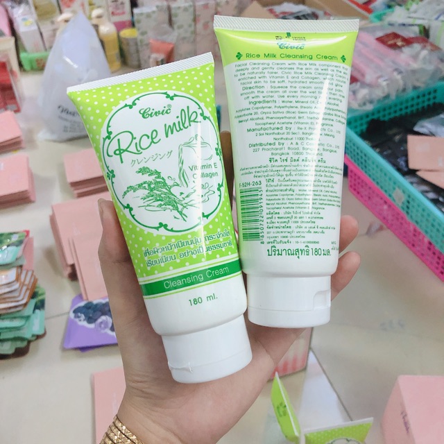 Sữa rửa mặt gạo Civic Rice milk Thái Lan 180ml