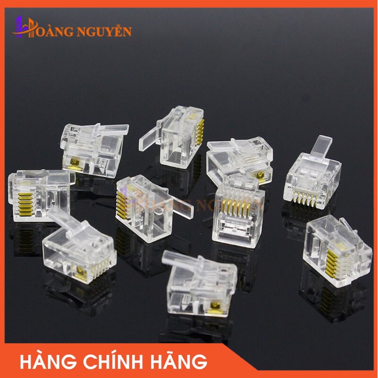 [NHÀ PHÂN PHỐI] RJ45 100 Cái FREESHIP Hạt mạng, Đầu Bấm Mạng RJ45