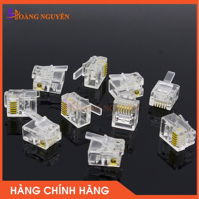 [NHÀ PHÂN PHỐI] RJ45 100 Cái 👉FREESHIP👉 Hạt mạng, Đầu Bấm Mạng RJ45