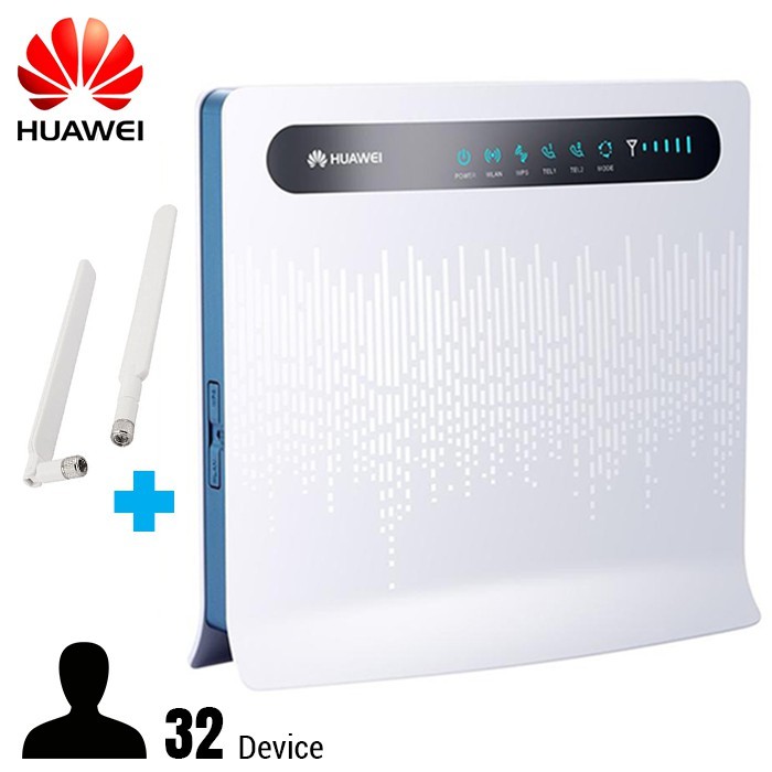 Bộ Phát Wifi 3G 4G Huawei B593 - 4 Cổng Lan - Hỗ Trợ Kết Nối 32 Thiết Bị - Chuyên Dụng Cho Xe Khách