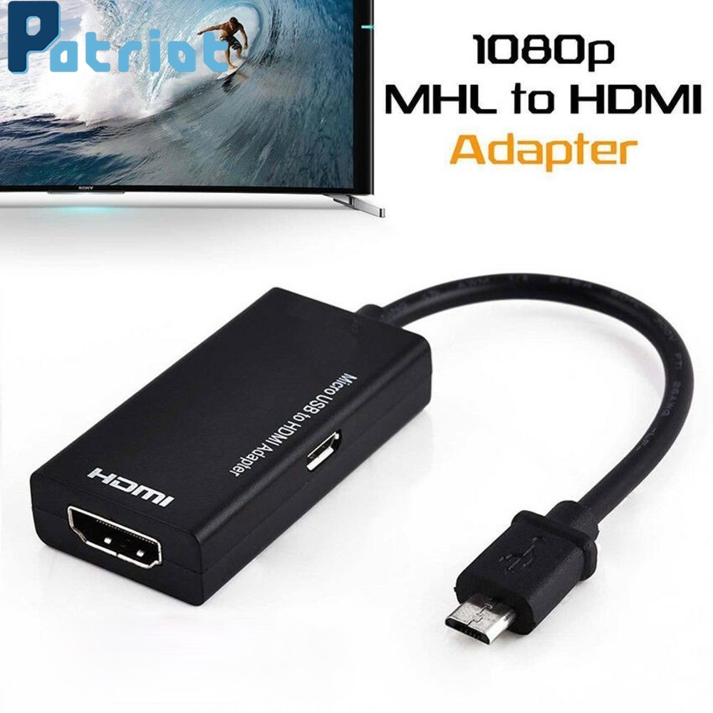 Dây Cáp Chuyển Đổi Mhl Micro Usb Sang Hdmi 1080 P Hd Tv Cho Điện Thoại Android