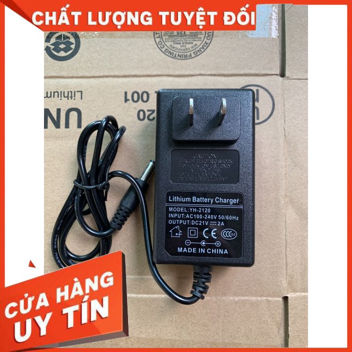 Sạc 5s 21V - 2A dùng cho pin Li-ion có đèn báo và tự ngắt khi đầy.