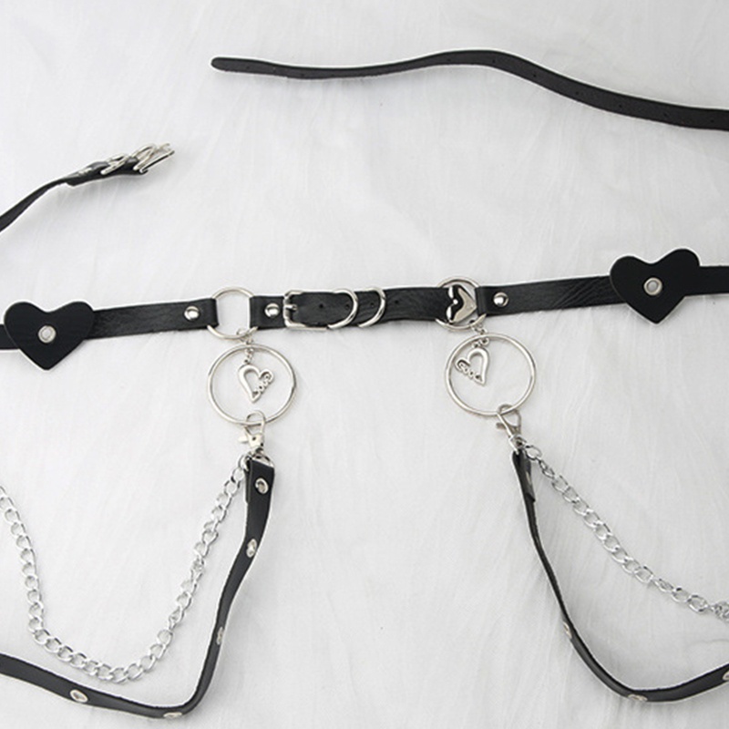 Xixi Dây Đai Đeo Thắt Lưng Hai Lớp Phong Cách Hip Hop Cho Nam Nữ