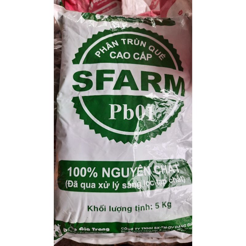 Phân trùn quế cao cấp dạng bột SFARM Pb01 5kg