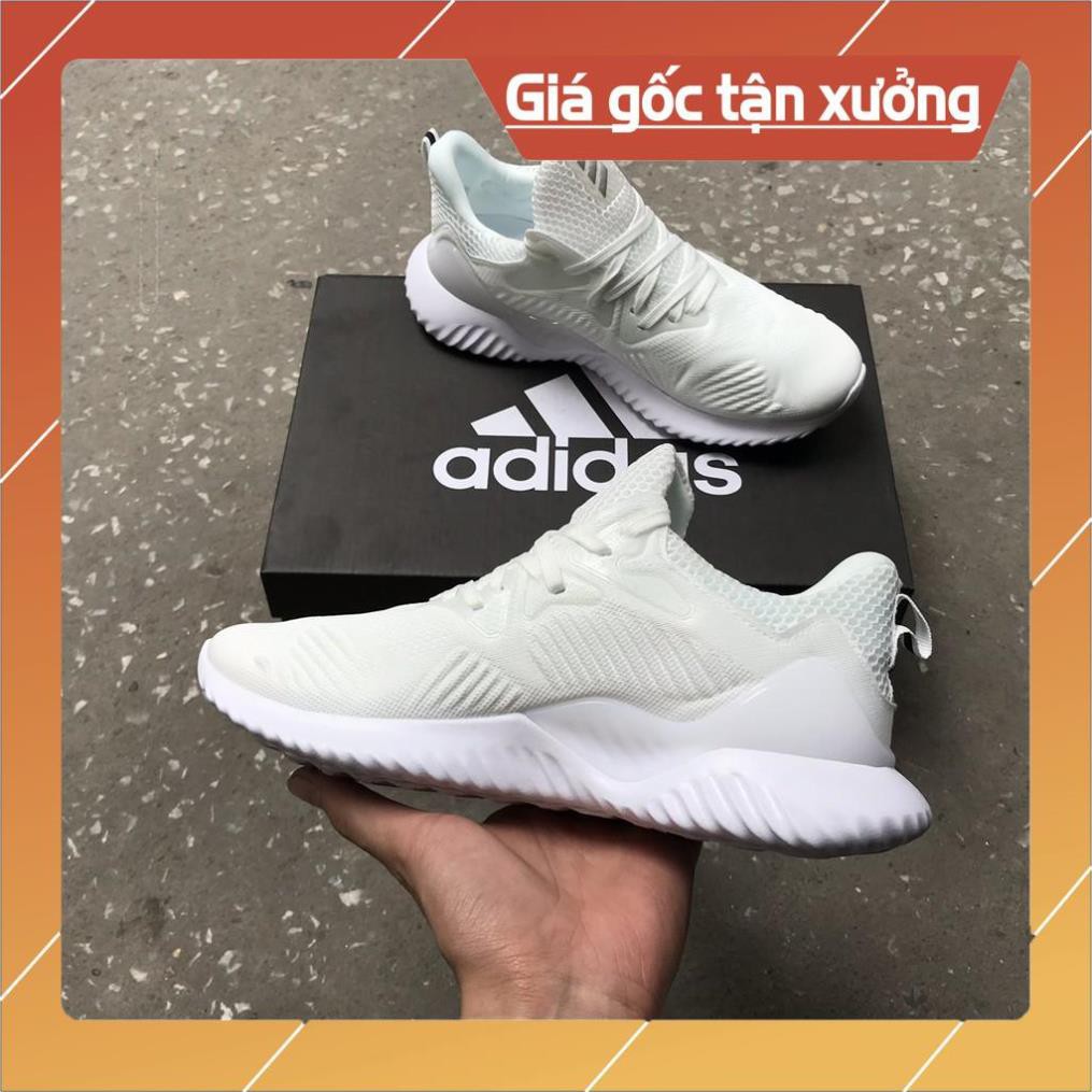 [FreeShip+Giá Hủy Diệt] Giầy Alphabounce xịn sò Full phụ kiện, Giày thể thao nam nữ Sneaker Alphabounce Full trắng