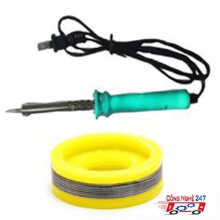 ✿ 🎁 COMBO MỎ HÀN CHÌ 60W + CUỘN CHÌ HÀN đồ -dmtt