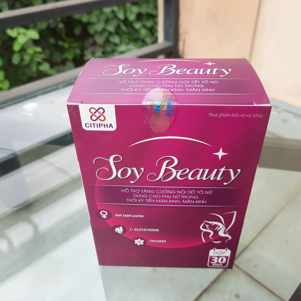 VIÊN UỐNG NỞ NGỰC- TRẮNG DA- CHỐNG KHÔ HẠN SAU SINH, bổ sung nội tiết tố SOY BEAUTY lọ 30 viên | BigBuy360 - bigbuy360.vn