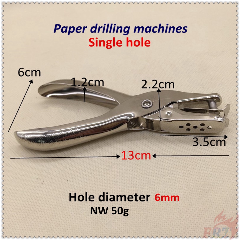 ▶ Hole Punchers ◀ 1Pc Metal Single Hole Puncher Scrapbooking Punches Office School Supplies