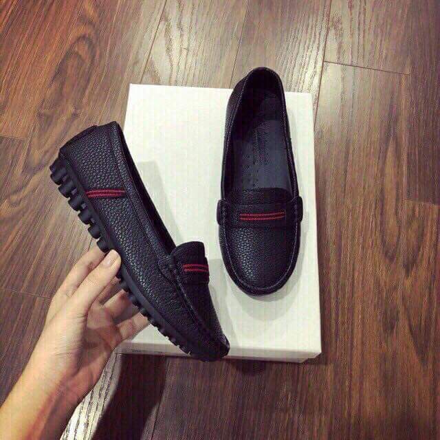 giày moca trơn viền ngang dáng cơ bản | BigBuy360 - bigbuy360.vn