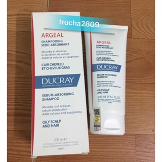 Dầu gội dạng kem cho da đầu nhờn Ducray Argeal Shampoo 200ml