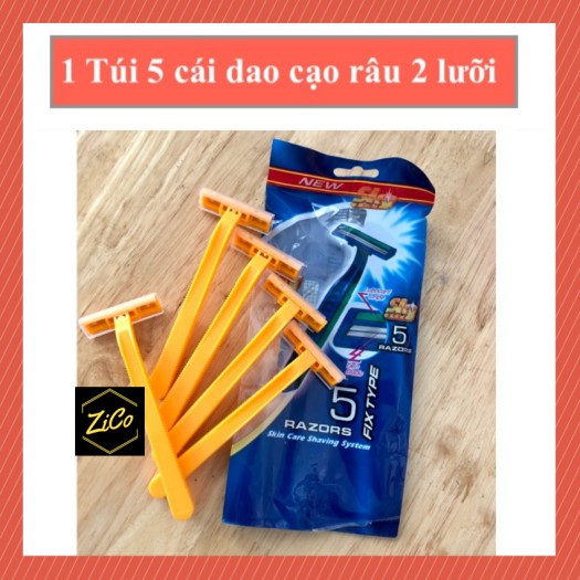 Combo 5 cái dao cạo râu Razors 2 lưỡi