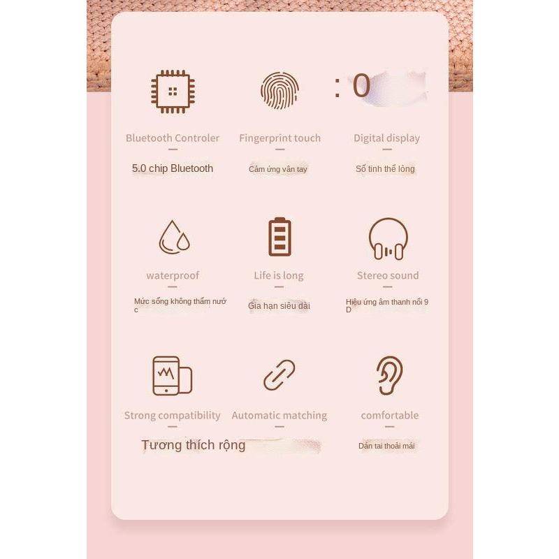 Tai nghe chơi game/nghe nhạc TWS bluetooth không dây JS82 cho apple oppo huawei vivo