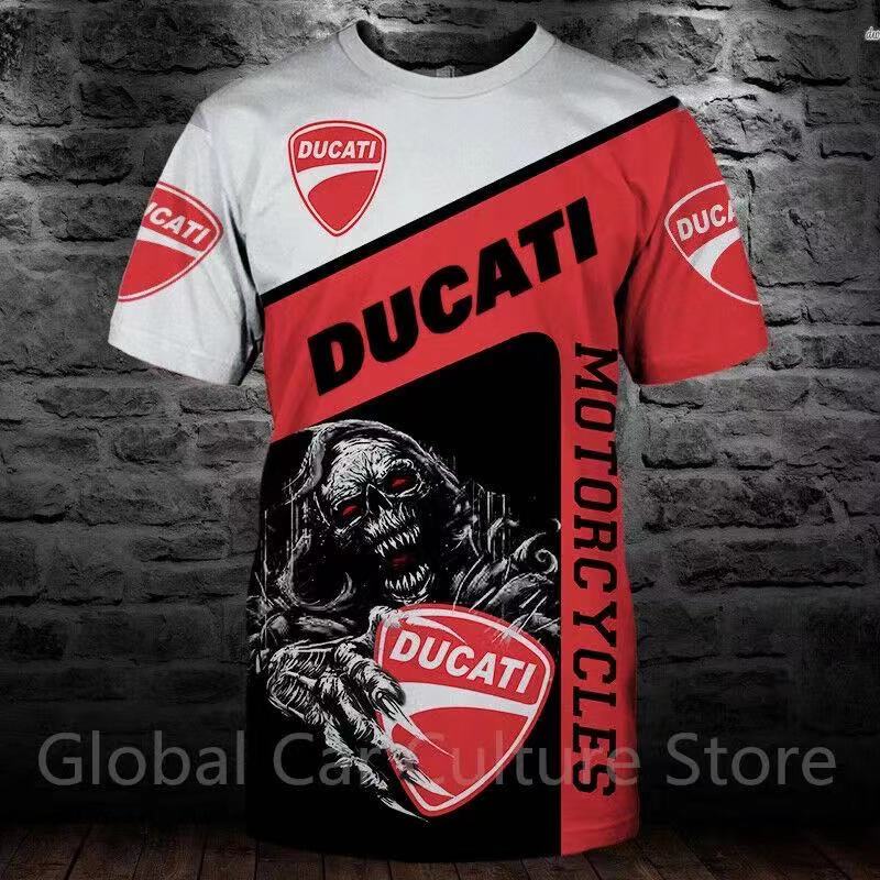 Áo Thun Tay Ngắn In Hình Ducati 3D Thời Trang Mùa Hè 2022 Cho Nam