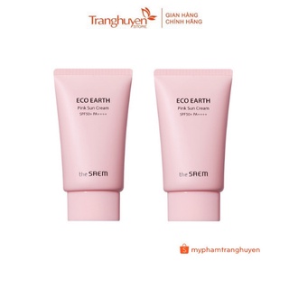 Kem chống nắng The Saem eco earth power pink sun cream spf50+ pa++++