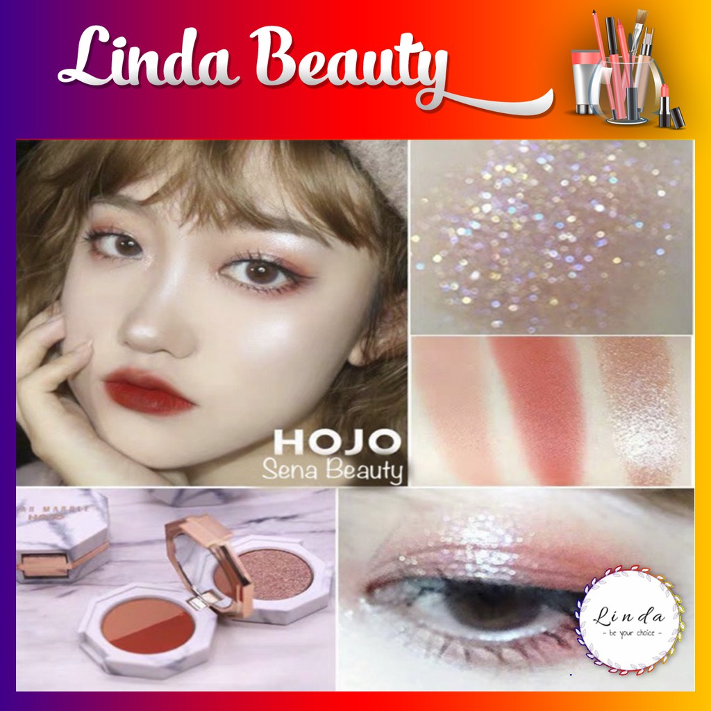 Phấn mắt kiêm má hồng 2 tầng vân đá Hojo Dear Marble hàng nội địa Trung | BigBuy360 - bigbuy360.vn