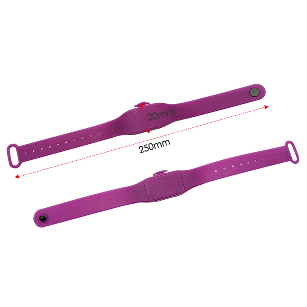 Vòng Đeo Tay Khử Trùng Bằng Silicone 7 Màu Nhỏ Gọn Dành Cho Nam Và Nữ