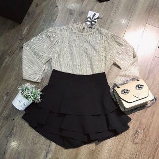 Chân váy topshop 2 tầng có quần trong (video thật)