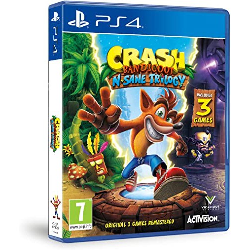 Đĩa game PS4 Crash Bandicoot N Sane Trilogy