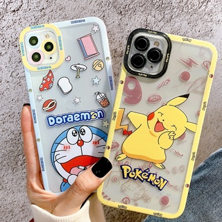 Ốp lưng silicon chống sốc viền nổi dành cho iphone pokemon x doremon - acc2888
