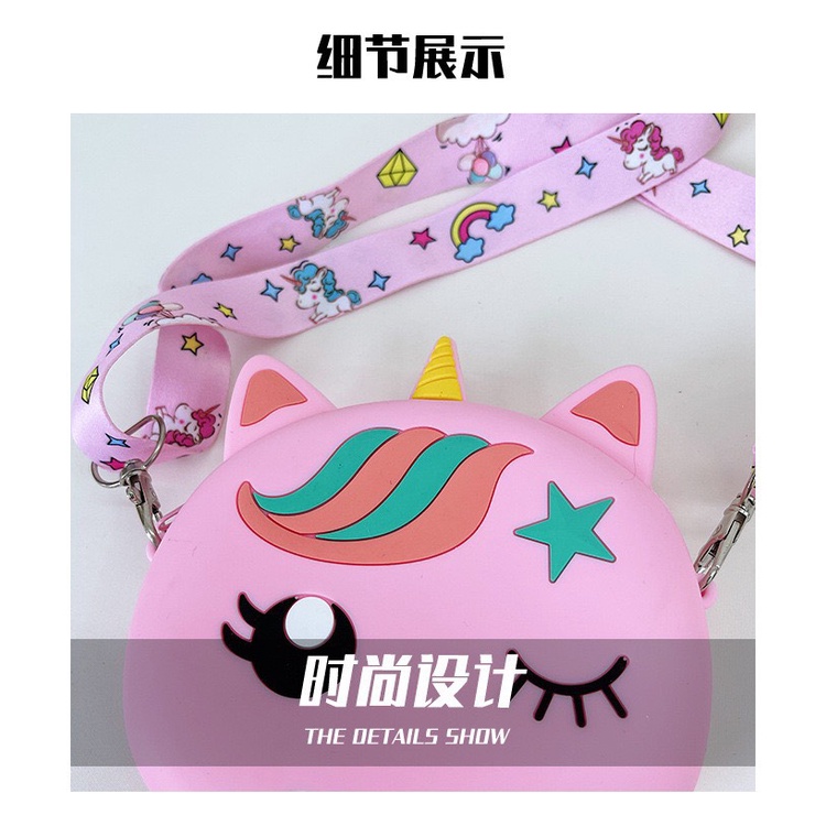 Túi Pop it đeo chéo nhiều màu giải tỏa căng thẳng cho bé