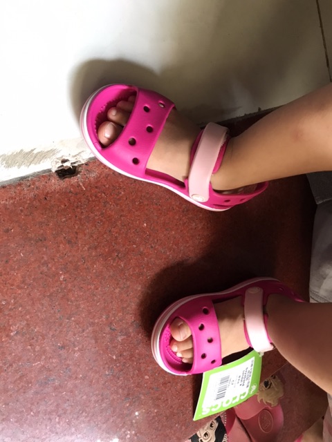 Sandal trẻ em Cross baya màu hồng-tặng 6 hình