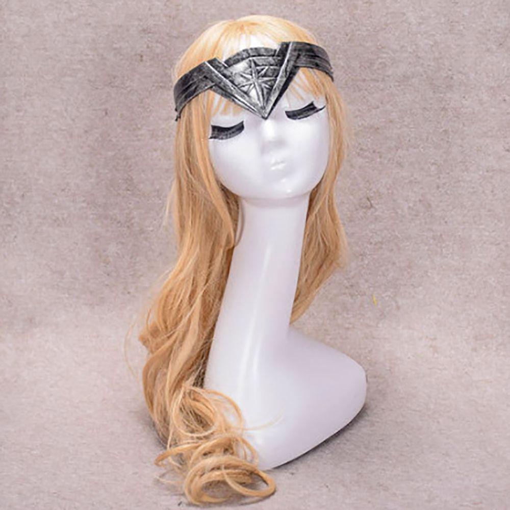 MXGOODS Băng Đô Nhựa Hóa Trang Wonder Girl Cho Bé Gái