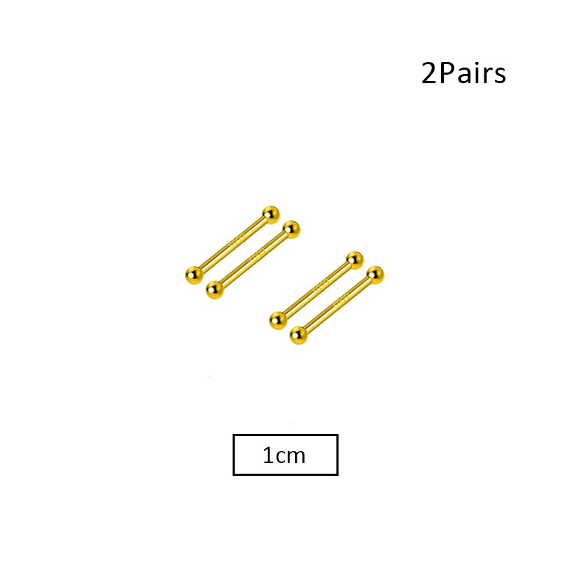 Set 2 Đôi Khuyên Tai Đơn Giản Thời Trang Dành Cho Nữ